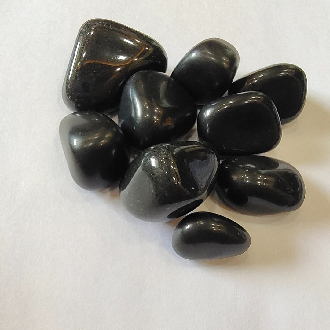 Black Obsidian Tumbles