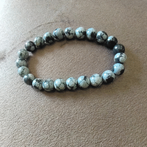 Snowflake Obsidian Bracelet