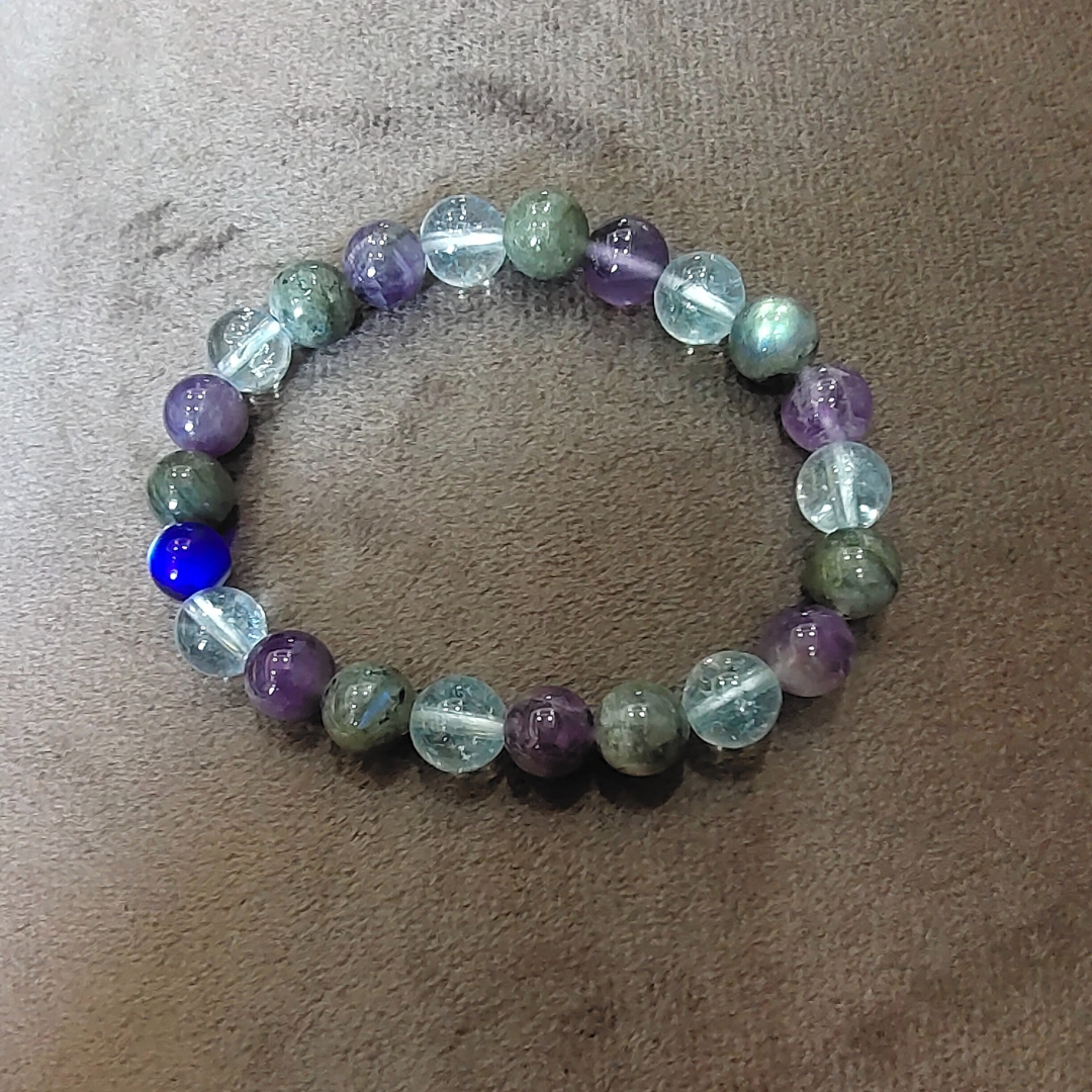 Aquarius Zodiac Crystal Bracelet - Image 3
