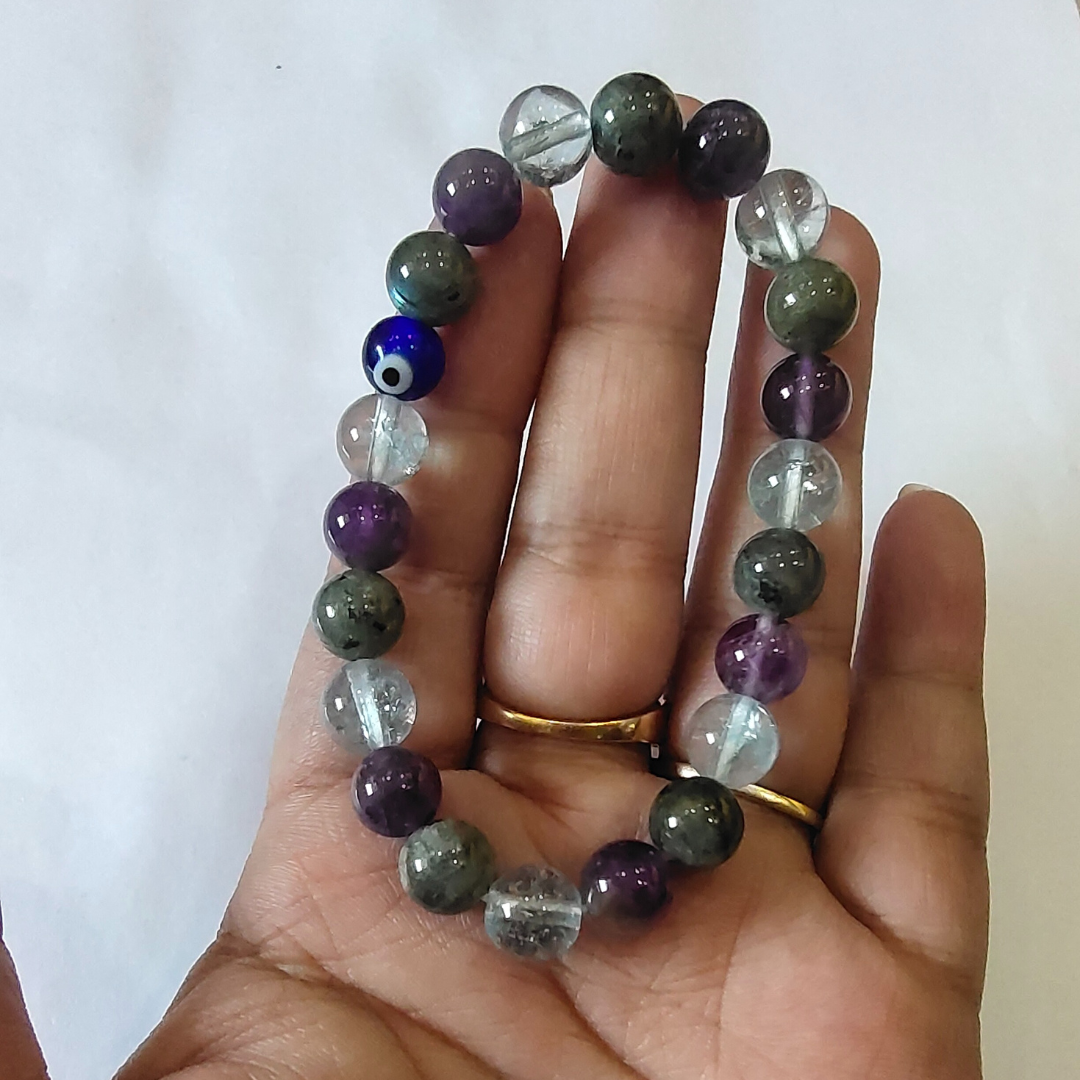 Aquarius Zodiac Crystal Bracelet - Image 2