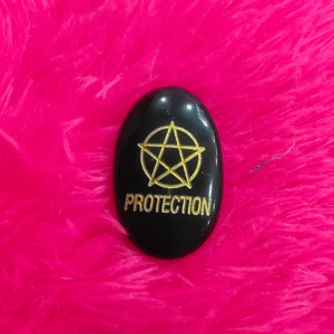 Black Agate Protection Zibu Coin