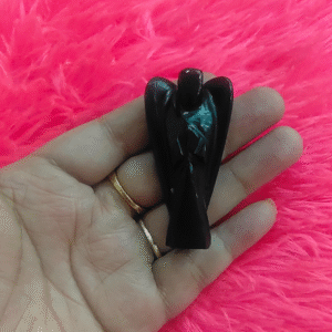 Black Tourmaline Crystal Angel (2-inch)