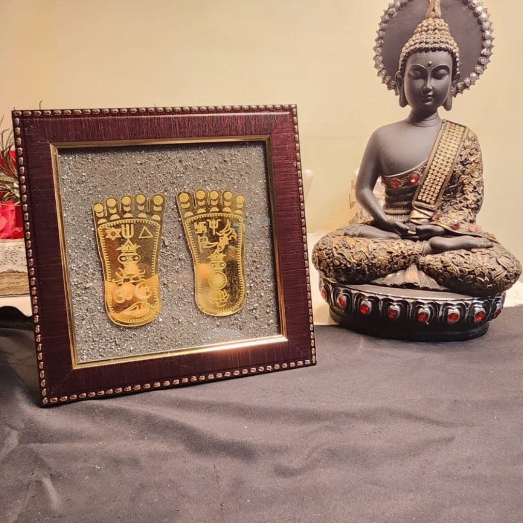 Lakshmi Maa Charan Pyrite Frame - Image 2