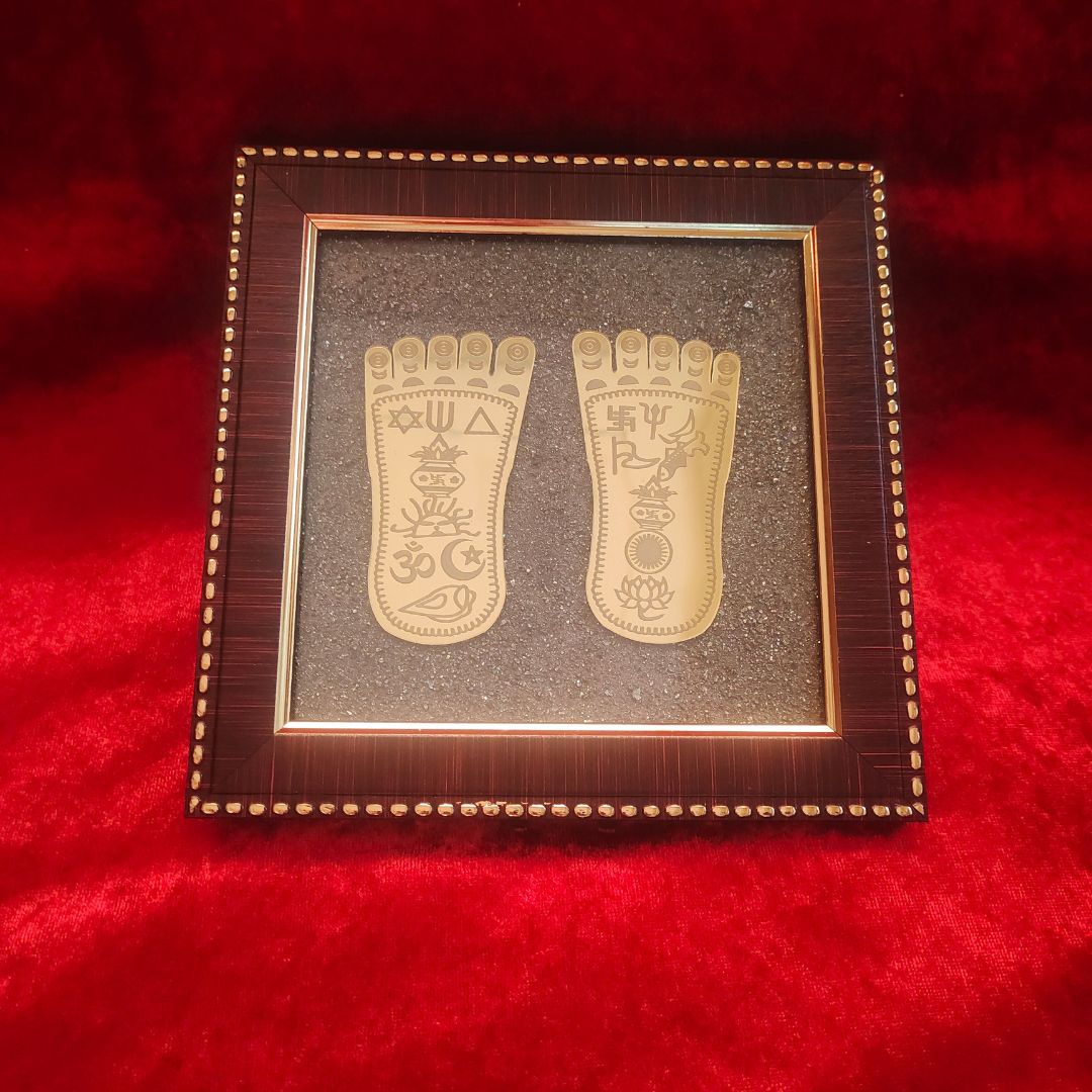 Lakshmi Maa Charan Pyrite Frame