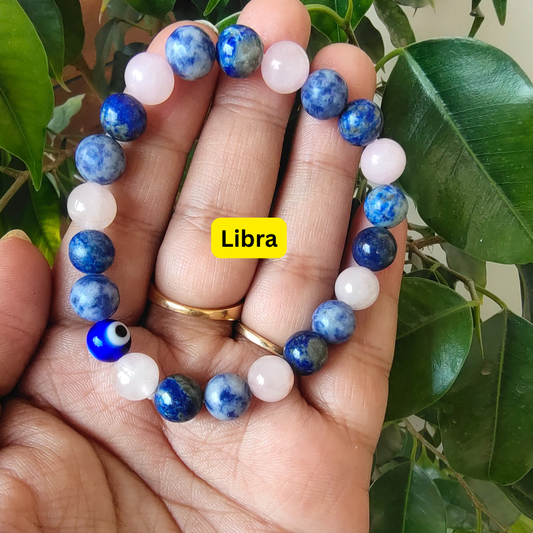 Libra Zodiac Crystal Bracelet
