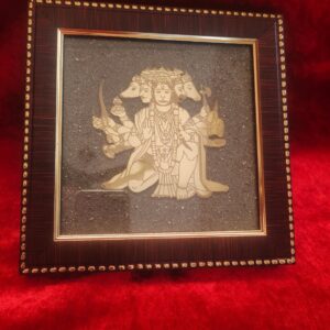 Panchmukhi Hanuman Ji Pyrite Frame