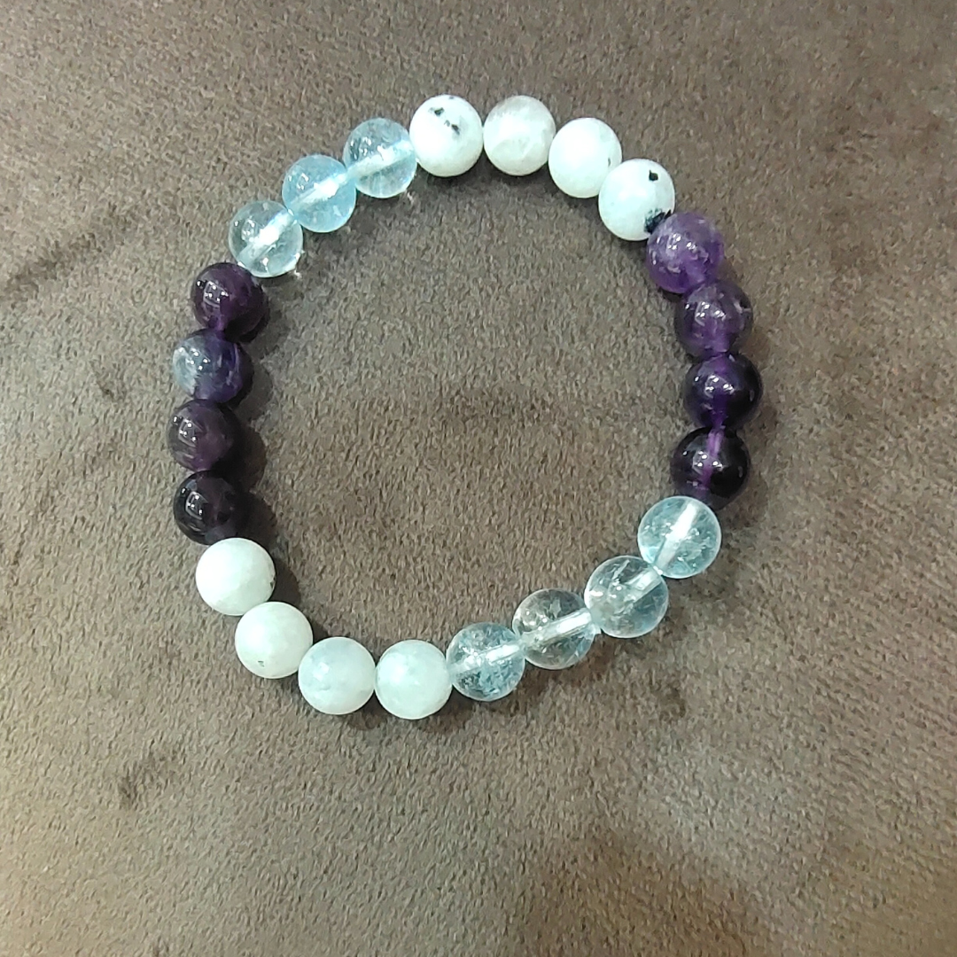 Pisces Zodiac Crystal Bracelet - Image 3