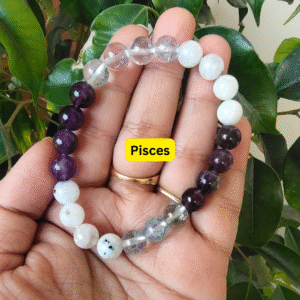 Pisces Zodiac Crystal Bracelet
