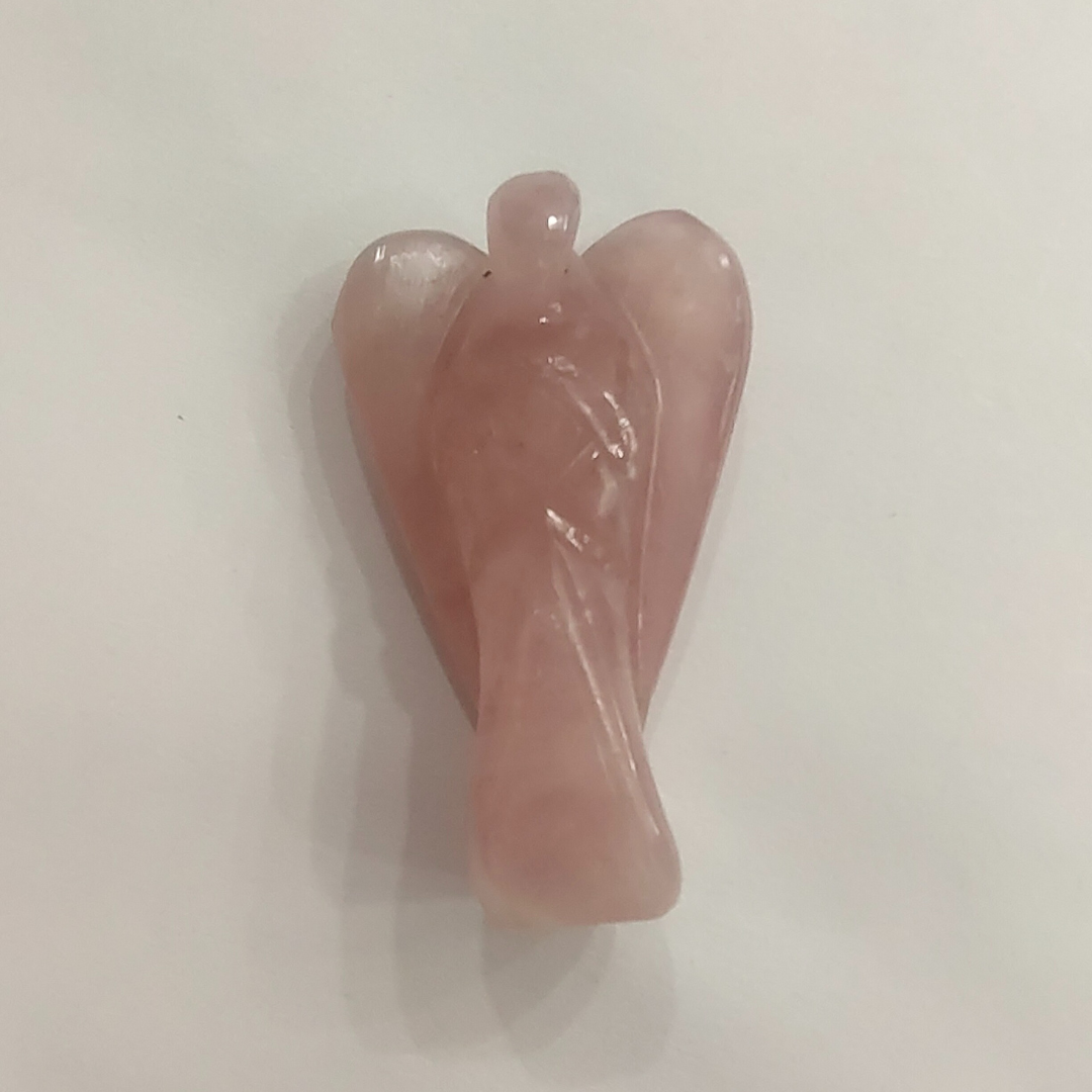 Rose Quartz Crystal Angel (2-inch) - Image 3