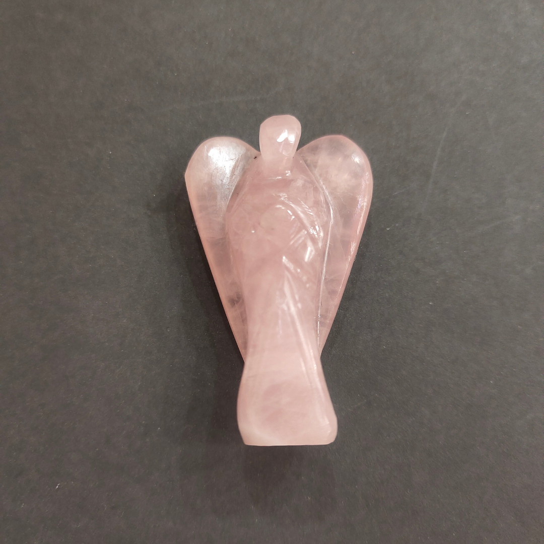 Rose Quartz Crystal Angel (2-inch) - Image 2