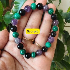 Scorpio Zodiac Crystal Bracelet